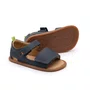 Sandália Couro Sleeky Marinho Navy Tip Toey Joey