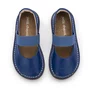 Sapatilha Ballet Couro Azul Cobalto Petit Cheval