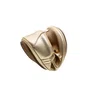 Sapatilha Couro Brigitte Metal Gold Brilho Tip Toey Joey