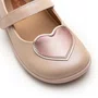Sapatilha Heart Couro Pink Pearl Rose Tip Toey Joey