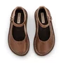 Sapatilha Teen Patinete Couro Castanha Petit Cheval