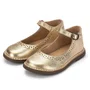Sapatilha Teen Patinete Couro Dourado Dore Petit Cheval