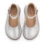 Sapatilha Teen Patinete Couro Prata Argent Petit Cheval