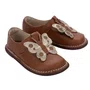 Sapato Colegial Borboleta Nut e Dourado Petit Cheval