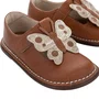 Sapato Colegial Borboleta Nut e Dourado Petit Cheval