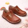 Sapato Colegial Couro Nut Caramelo Petit Cheval