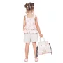 Short Algodão Listrado Bolsos Babadinho Verde Pituchinhus