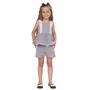 Short Algodão Xadrez Renda Bordados Pituchinhus