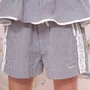 Short Algodão Xadrez Renda Bordados Pituchinhus
