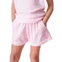 Short Atoalhado Patches Raquete Rosa Pituchinhus