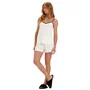 Short Doll Off Preto Poas Rendinha Cor Com Amor