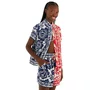 Short Noite de Passaro Navy Vermelho Farm