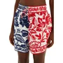 Short Noite de Passaro Navy Vermelho Farm