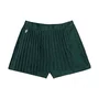 Short Saia Alfaiatria Plissado Verde College Authoria