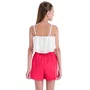 Short Saia Franzidos Vermelho Vanilla
