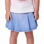 Short Saia Jeans Pregas Claro Momi