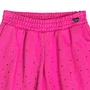 Short Saia Moletom Rosa Pink Berry Strass Momi