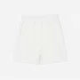Short Sarja Lacinhos Bordados Off White Pituchinhus