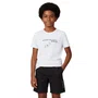 Shorts Elástico Liso Preto Logo Calvin Klein