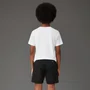 Shorts Elástico Liso Preto Logo Calvin Klein