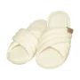 Slider Feminino com Tiras Cruzadas Off White Lua Luá