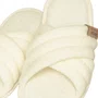 Slider Feminino com Tiras Cruzadas Off White Lua Luá