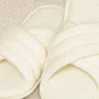 Slider Feminino com Tiras Cruzadas Off White Lua Luá
