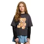 T-shirt Urso Pixel Grafite Escuro Authoria