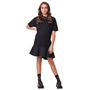 Tee Dress Babado Techno Preto I Am