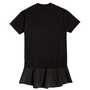 Tee Dress Babado Techno Preto I Am