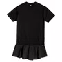 Tee Dress Babado Techno Preto I Am