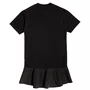 Tee Dress Babado Techno Preto I Am