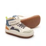 Tenis Abotinado Couro Landy Tapioca Blue Orange Tip Toey Joey