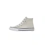 Tênis Cano Alto Kids Chuck Taylor Prata e Branco All Star