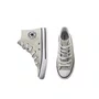 Tênis Cano Alto Kids Chuck Taylor Prata e Branco All Star