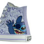 Tenis Cano Alto Lilas Stitch e Angel All Star