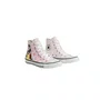 Tenis Cano Alto Rosa Branca de Neve All Star