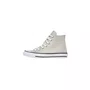 Tênis Cano Alto Teen Chuck Taylor Prata e Branco All Star