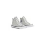 Tênis Cano Alto Teen Chuck Taylor Prata e Branco All Star