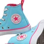 Tenis Cano Alto Turquesa Pink Kids All Star