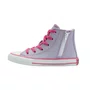 Tenis Cano Alto Violeta Pink Zip All Star