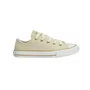 Tenis Cano Baixo Couro Bege Teen All Star