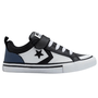 Tenis Cano Baixo Couro Branco com Preto All Star
