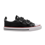 Tenis Cano Baixo Velcro Lona Baby Preto All Star