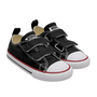 Tenis Cano Baixo Velcro Lona Baby Preto All Star