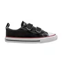 Tenis Cano Baixo Velcro Lona Baby Preto All Star