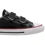 Tenis Cano Baixo Velcro Lona Baby Preto All Star