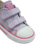 Tenis Cano Baixo Velcro Violeta Pink All Star