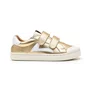 Tênis Couro Hopper Kids Dourado Metal Gold Tip Toey Joey