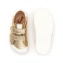 Tênis Couro Hopper Kids Dourado Metal Gold Tip Toey Joey